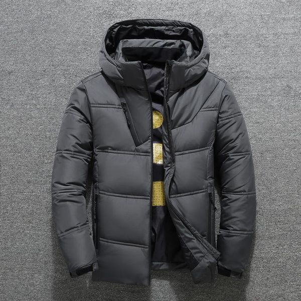 

brand clothing 2018 new arrival men youth down jacket slim thick fashion men's down jacket winter coat m-3xl1, Black
