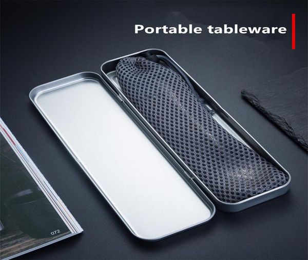 

stainless steel cutlery set dinnerware sets lightweight portable travel tableware set with cloth bag lunch tools set bbysst