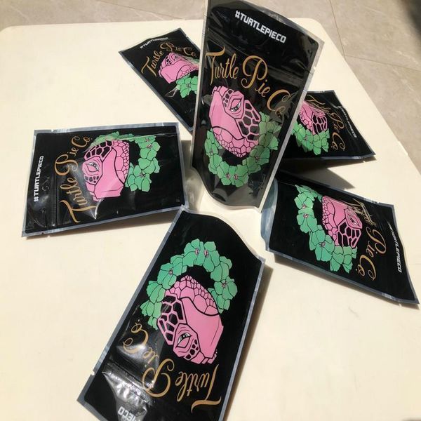 

turtle pie resealable zipper storage bags smell proof bags local 3.5-7g mylar bags empty bag wmtgjj bdedome