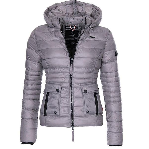 

zity 2020 women winter jacket coat warm clothes puffer parkas fashion outwear slim fit solid casual hooded coat women park, Black