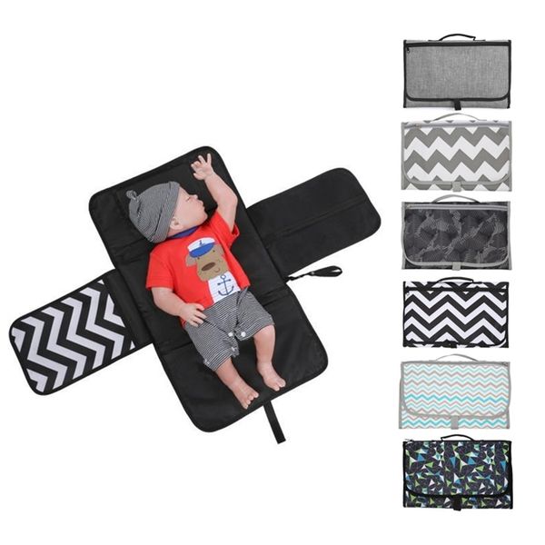 

3 diaper pad waterproof portable diaper changing mat travel newborns foldable waterproof baby diaper changing mat cover lj201026