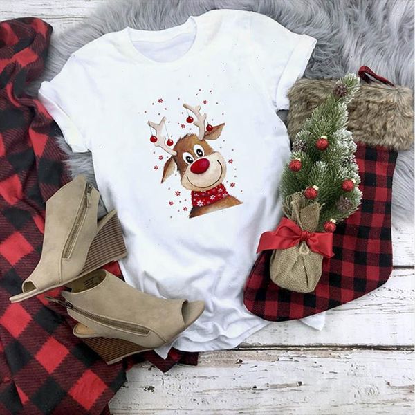 

new cute reindeer t shirt women let bake stuff drink cocoa and watch christmas movie t shirt women tshirt clothing, White