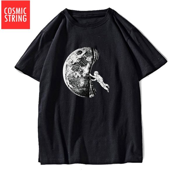 

cosmic string cool funny space casual summer loose tshirt o neck male s sport hooded sweatshirt hoodie men t shirt