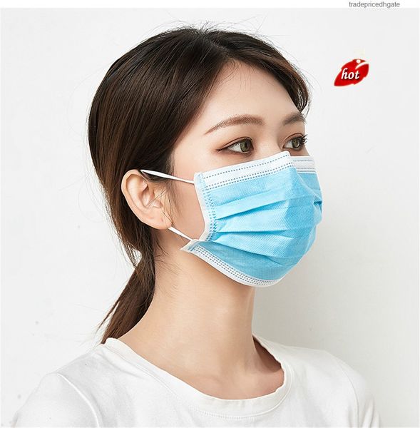 

earloop layer 50pcs disposable masks breathable 3 dust mouth face sanitary mask blue 3ve3 j6df