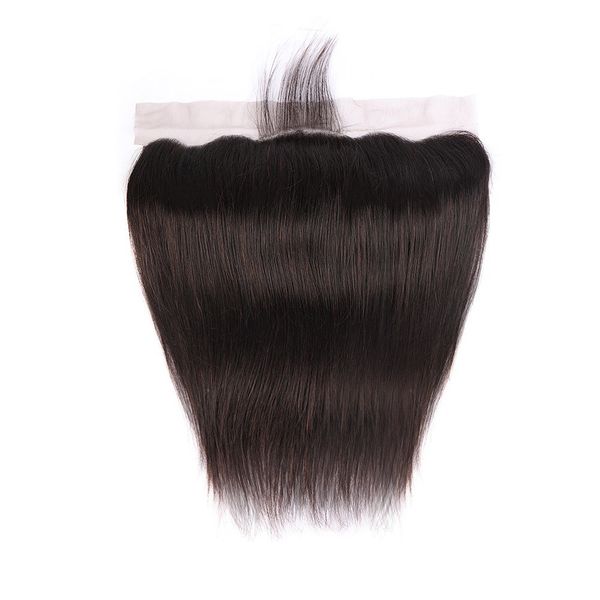 

13x6 lace frontal straight natural color hair styling ear to ear human hair 150% density with baby hair for black w12417