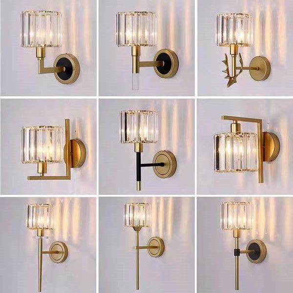 

wall lamp crystal bedroom living room light dining canteen el luxury