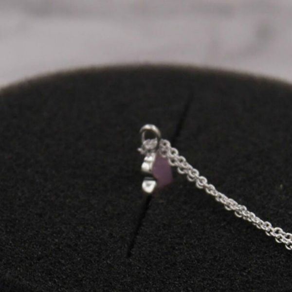 

new 2021 original bear necklace prata 925 silver women fashion crystal charm necklace cute bear design pendant childlike wedding jewelry