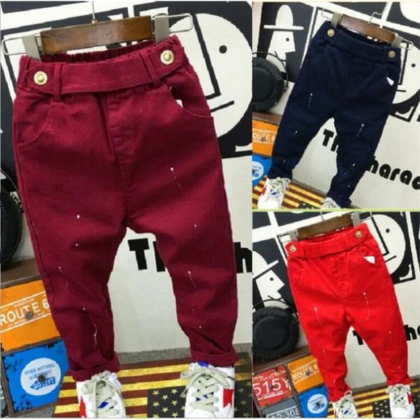 

fashion baby clothing 2-7years baby boys soft jeans trousers kids jeans blue casual pants spring autumn trousers denim y200409