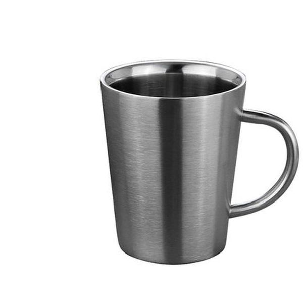 

wall beer handle travel double 18 8 mug domestic creative drinkware electroplate cup mini 360ml coffee tea steel stainless wmtesc five2010
