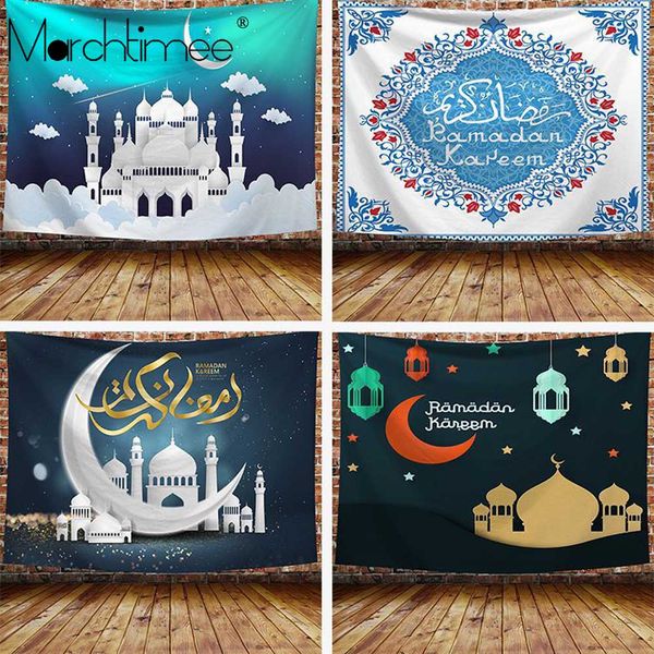 

мусульманин гобелен рамадан ид мубарак молитвенного коврик soft blanket art wall hanging исламской масджид гобелены home decor ковер спальня