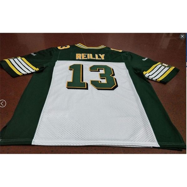 

custom 604 youth women vintage edmonton eskimos #13 mike reilly football jersey size s-4xl or custom any name or number jersey, Black