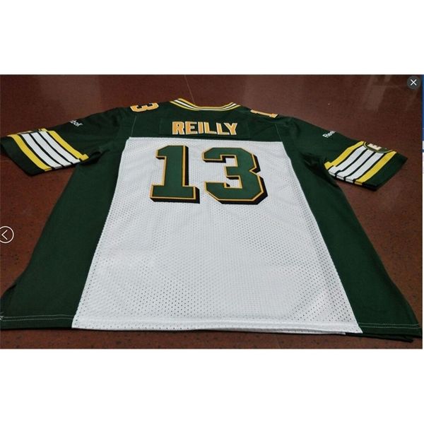 Benutzerdefinierte 604 Jugend Frauen Vintage Edmonton Eskimos #13 Mike Reilly Fußballtrikot Größe S-4XL oder benutzerdefiniertes Trikot mit beliebigem Namen oder Nummer