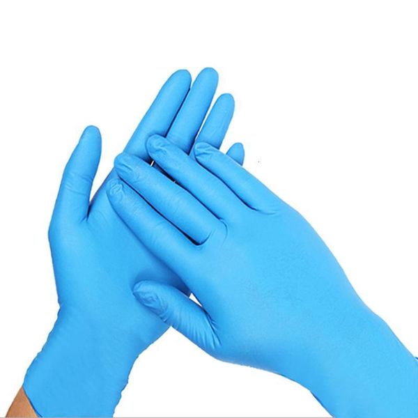 

nitrile gloves gloves allergy waterproof blue 200pcs disposable work safety for kitchen di 1595