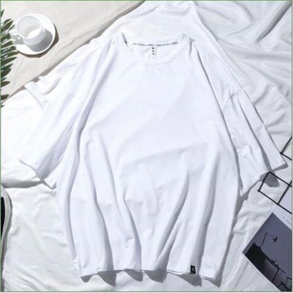 

new 200g loose medium sleeve men's and women's t-shirt shop barbecue shop class clothes barbecue milk tea t-shirt milk tea 5q572, Blue