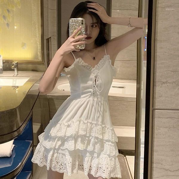 

new summer solid dress hollow lace party mini dress women bohemian sundress 2019 casual vestidos1, Black;gray