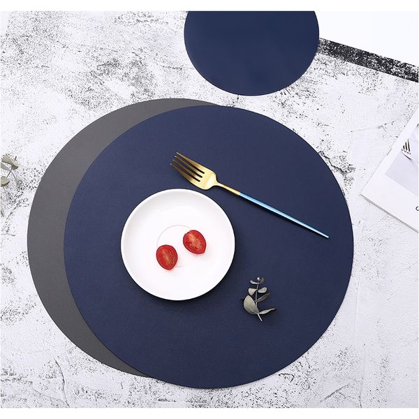 

insulation oilproof leather placemat western food mat dining tableware table mat pads bowl cup coaster kitchen accessorie f bbyvso
