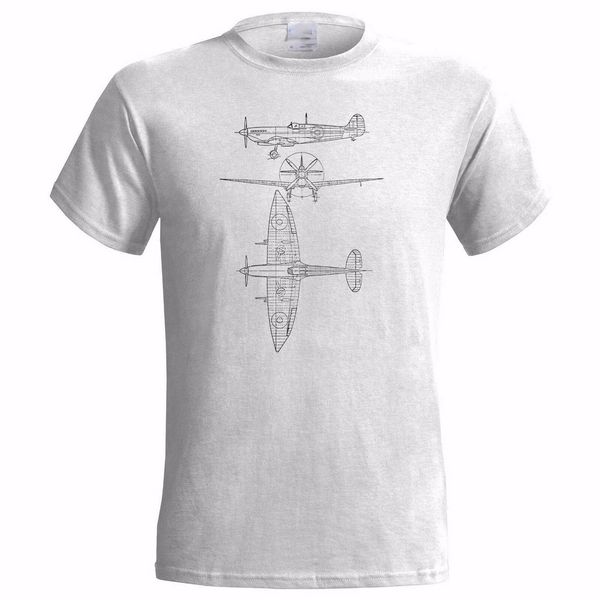 

spitfire supermarine tech drawing mens t-shirt plane aircraft fighter raf war humorous cotton tee shirt sport hooded sweatshirt hoodie