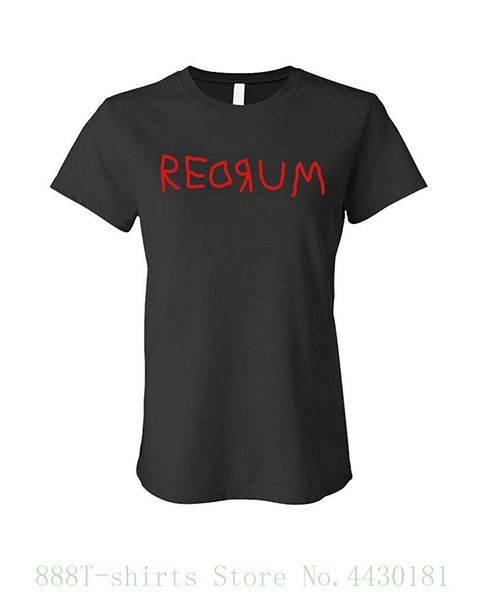 

women's tee redrum 80's horror movie kubrick murder ladies t shirt slim t shirt cute t shirts sport hooded sweatshirt hoodie