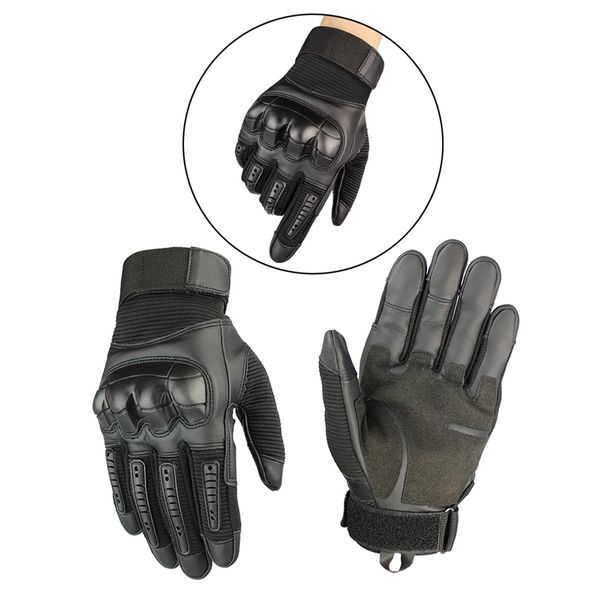 

touch screen motorcycle gloves motocross gear moto motorbike biker protective gear racing full finger glove, black