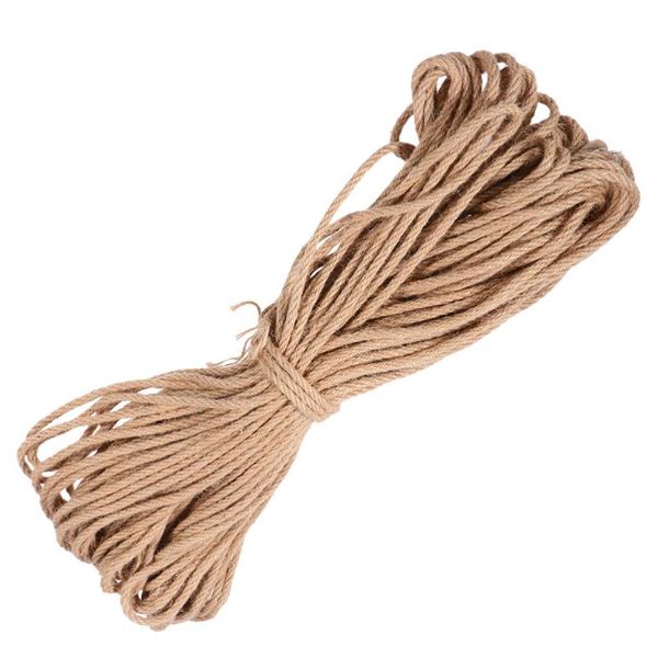

1 pc 20m rope cat scratching post accessories diy rope (beige, Black;white