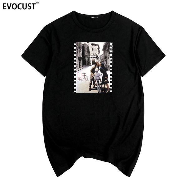 

la vita e bella life is beautiful movie poster summer print t-shirt cotton men t shirt new women tee sport hooded sweatshirt hoodie