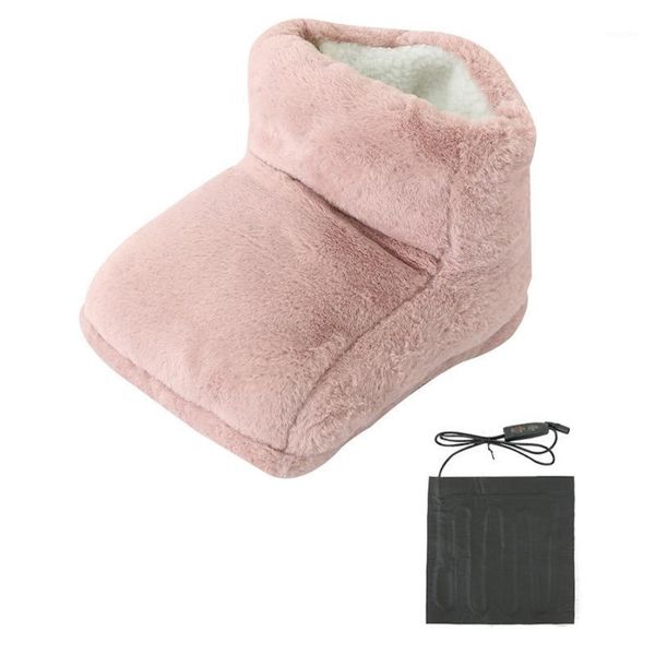 

winter supplies plug-in high-cut fur foot warmer office heating artifact1