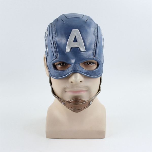 

costume accessories steve rogers mask latex helmet halloween superhero cosplay costume props fancy dress accessories, Silver