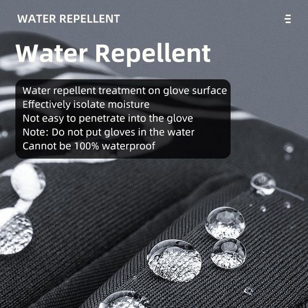 

rockbros winter cycling full finger gloves keep warm touch screen long finger motorcycle electric bicycle waterproof ski gloves bbywet, Black