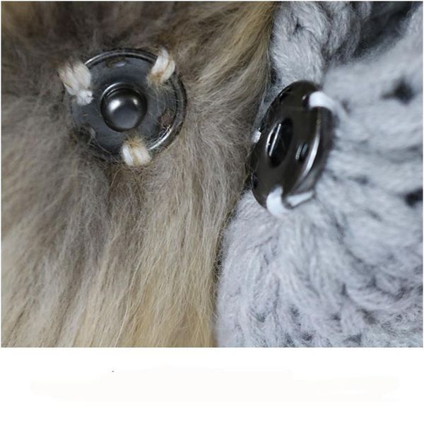 

20 pcs/lot false raccoon hairball hat ball pom pom diy artificial pompom ball wholesale knitting hats accessories wit qylfho
