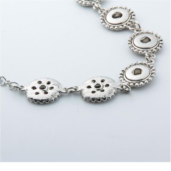 

6 buttons vintage bracelet for women 12mm metal snap button jewelry arm cuff one direction stering jewelr bbyznw, Golden;silver
