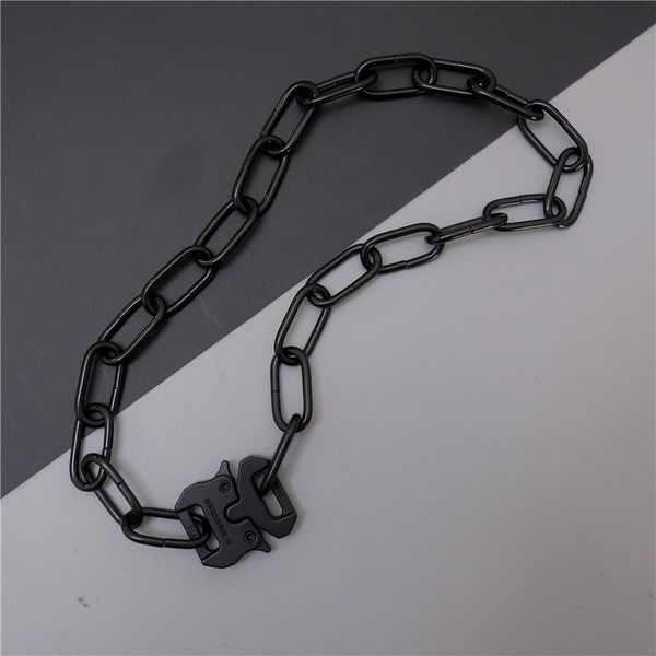 

chains fashion lock couple dark necklace clavicle chain buckle wild, Silver