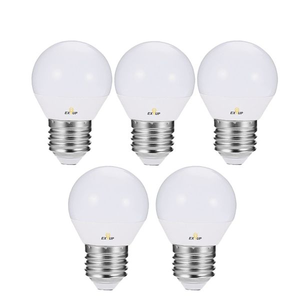 220-240V Lâmpadas LED 7W E27 LED Spotlight Lâmpada Lâmpada Globo Lâmpadas Fosco LED Filament Bulbo Indoor Para Iluminação De Teto Branco 5 pcs