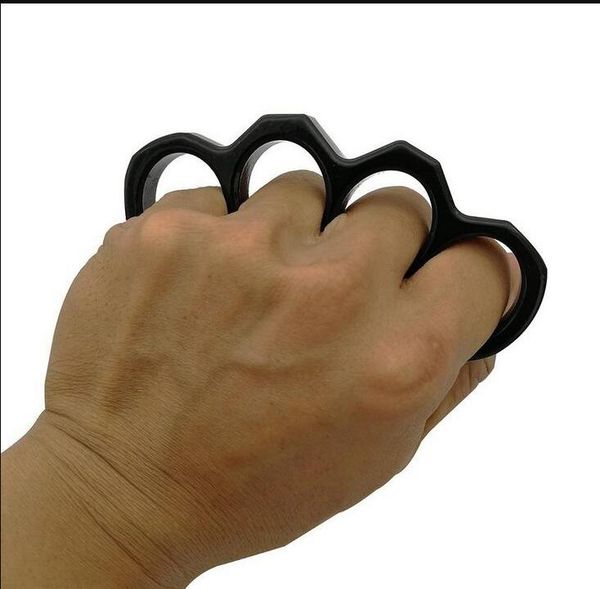 

new gilded steel brass knuckle duster color black plating silver hand tool clutch 7837