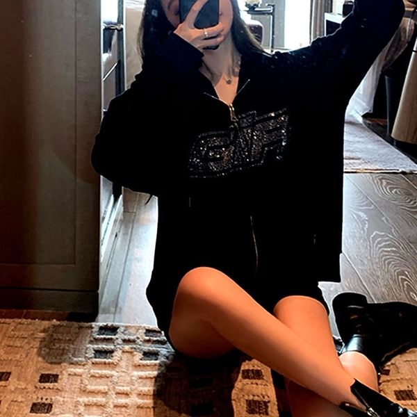 

mbdfj good morning fan fan xiao sweaterwomen's fashion brand sweater coat sweatercoat zhong cardigan 2020 new fashion spring and autumn, Black