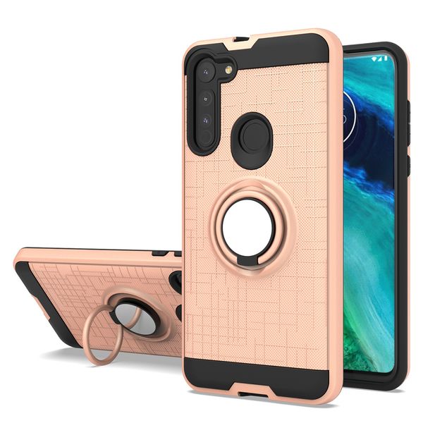 

tpu+pc car mount holder magnetic ring case for motorola moto g fast one fusion plus g9 play e6s e7 e 2020 shockproof cover