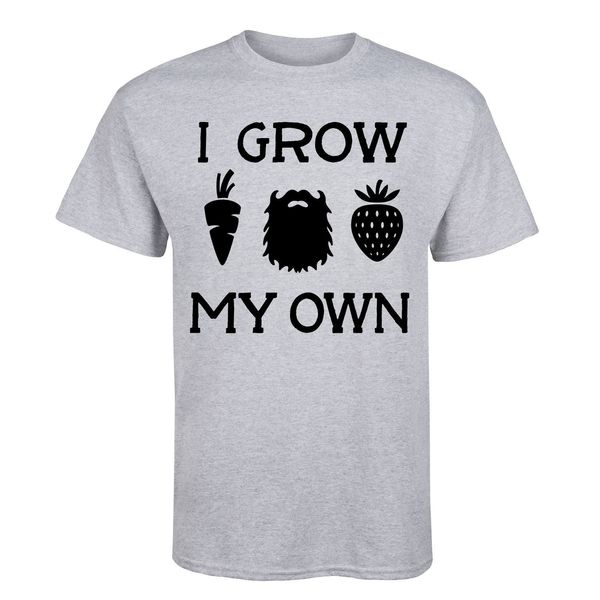 

men t shirt 2019 summer male o-neck i grow my own-mens short sleeve teemen t shirts sport hooded sweatshirt hoodie