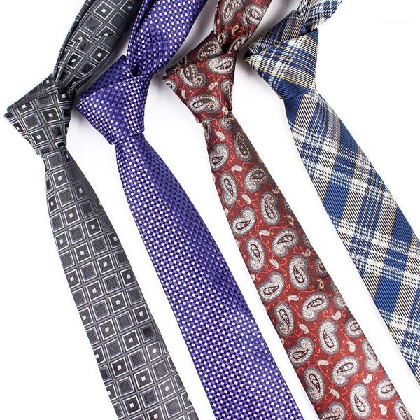 

linbaiway 7cm paisley floral jacquard neck ties for men wedding business suits skinny tie men necktie gravatas custom logo1, Blue;purple