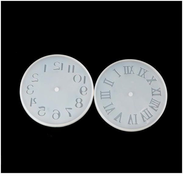 

diy cement concrete sile mold diy craft clock making clay plaster clay cement clock mould tool for home jllmwx