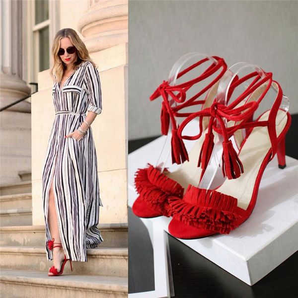

dress shoes fashion women sandals 2021 thin high heels lace up gladiator sandal summer open toe ladies slides narrow band zapatos mujer, Black