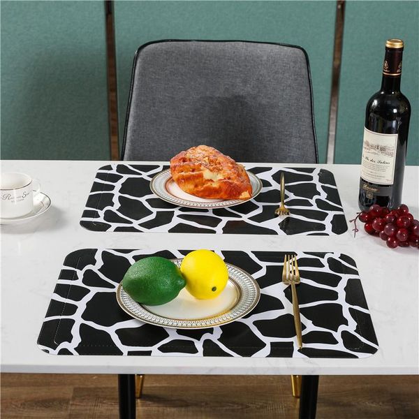 

водонепроницаемый таблица матс placemat oil non скольжению колодки обеденный стол мат кружка кофе плита чашки coaster кухни украшение wmtgpb