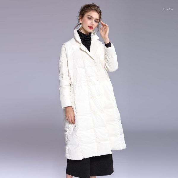 

women's winter jacket jacket down 2020new coat coat lightweight slim warm pike women's x-long down xl1, Black