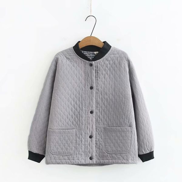

2021 new middle-aged woman's spring fall single-breasted plus size woman jackets uniform baseball jacket k400 gyal, Black;brown