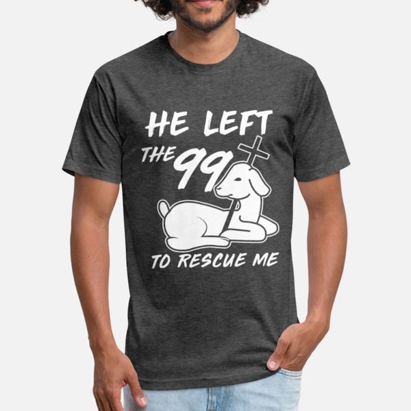 

he left the 99 to rescue me - christ lamb t shirt leisure breathable white tracksuit hoodie sweatshirt