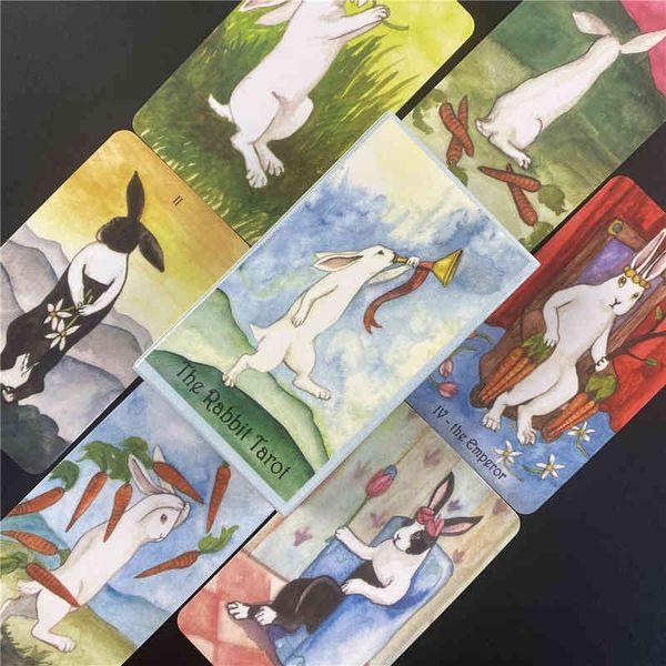 

hay house new the rabbit tarot cards prophecy divination deck english version entertainment board game dixit sale_9s93