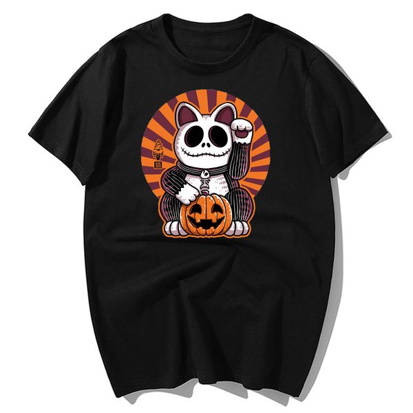 

japanese cartoon anime tshirt super sun lucky cat print casual hip hop harajuku streetwear sport hooded sweatshirt hoodie men t shirt