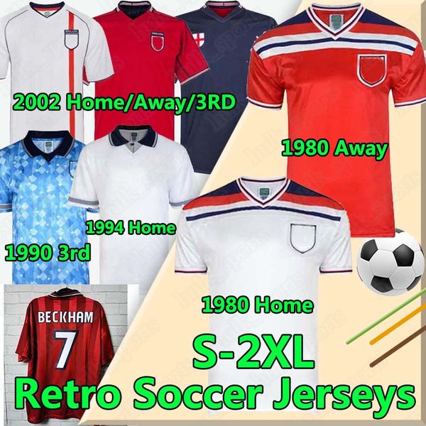

retro classic national team soccer jerseys beckham gascoigne owen gerrard scholes 1982 89 90 92 94 96 98 2002 football uniforms, Black;yellow
