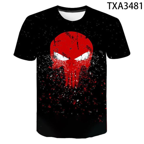 

punisher boy girl printed cool 3d print shirts plus size comics anime men clothing