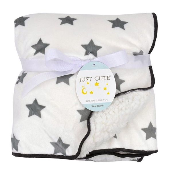 

baby blankets warm coral fleece infant swaddle thicken double layer various cartoon stroller wrap newborn baby bedding blanket 201123