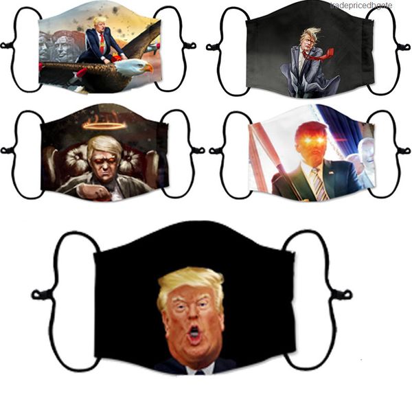 

american face supplies election trump universal dustproof print for men and women washable reusable mask with pm2.5 filt