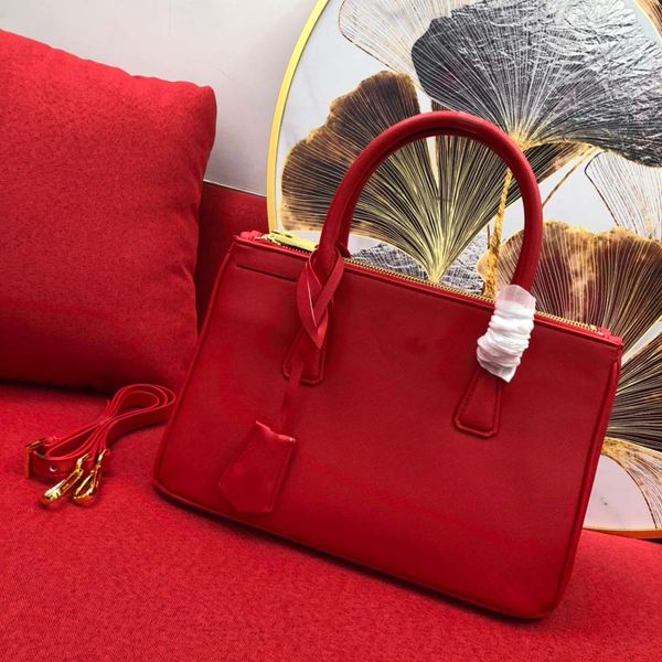

bag quality shoulder capacity handbag bag shoulder large leather design luxury fashion designer messenger high business style mater mwfwg, Red;black
